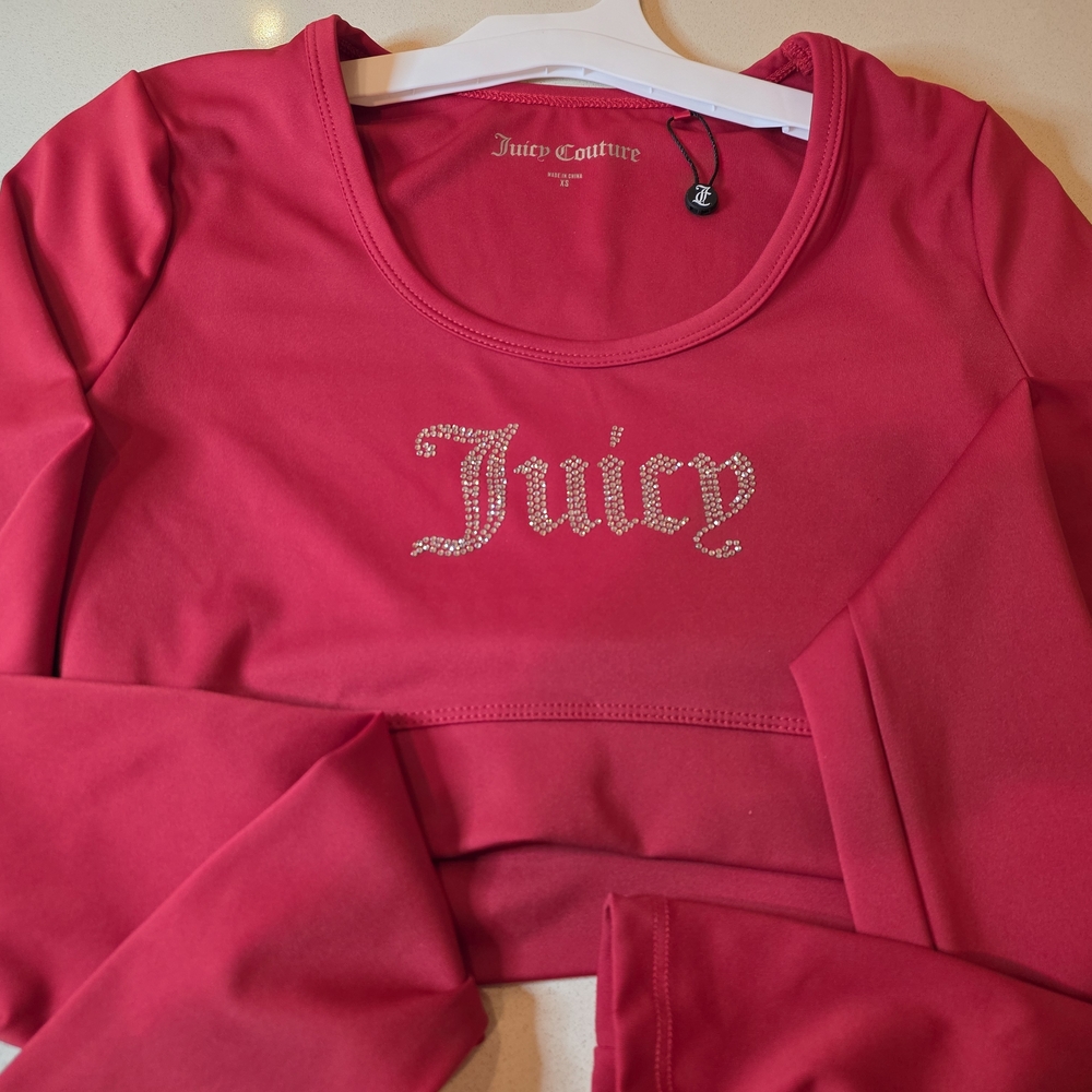 Juicy Couture Red Long Sleeve Top